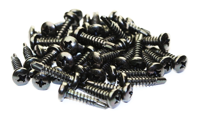 Monteringsskrue 4,2 x 19mm,  Sort - 500 stk