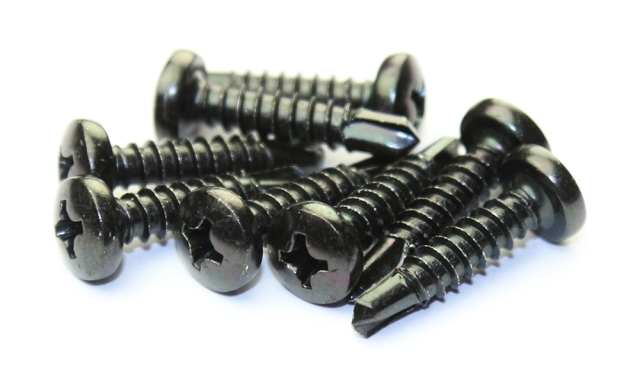 Monteringsskrue 4,2 x 19mm,  PH, Sort - 8 stk