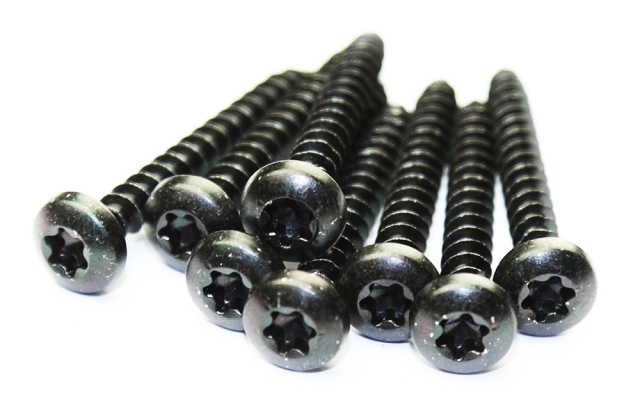 Subwooferskrue 5 x 40mm, T25, Sort - 8 stk