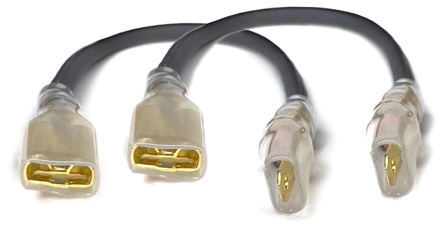 Adapter til spadestik 2.8mm>4.8mm