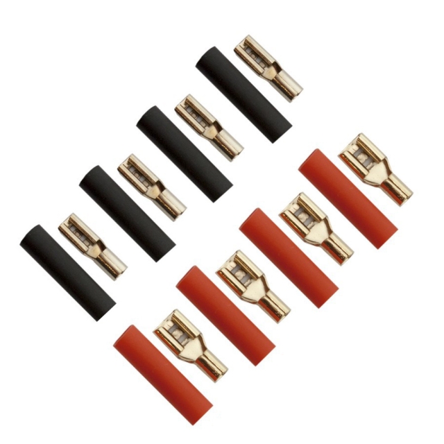 Spadesko 2.5mm², 4+4 stk, Rød/Sort