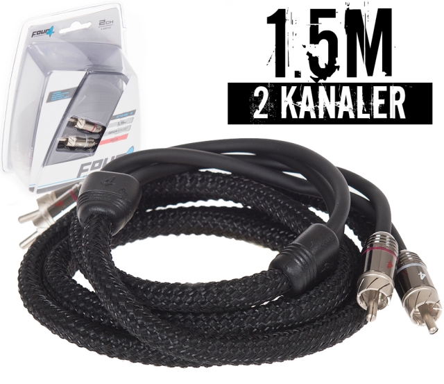 4Connect S3 Signalkabel 1.5 mtr, 2-kanals