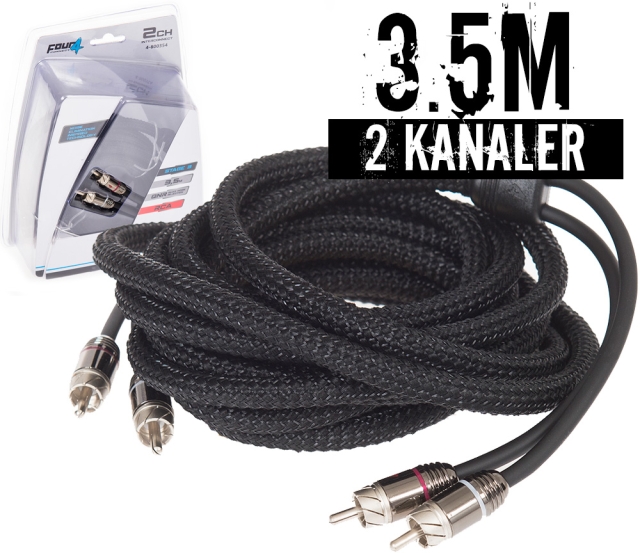 4Connect S3 Signalkabel 3.5 mtr, 2-kanals