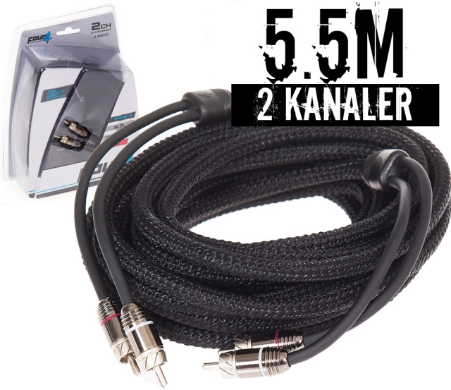 4Connect S3 Signalkabel 5.5 mtr, 2-kanals