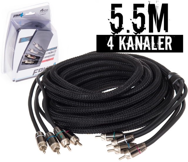 4Connect S3 Signalkabel 5.5 mtr, 4-kanals