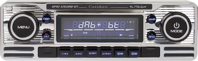 Caliber Retro RMD-120DAB-BT, Chrome