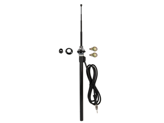 Teleskopantenne AM/FM universal, sort Ø29mm