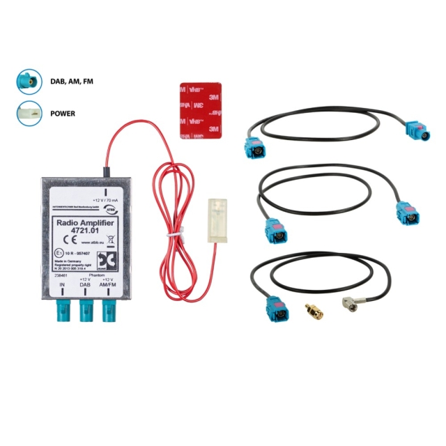 Antennesplitter AM/FM DAB+, Fakra Z(m)