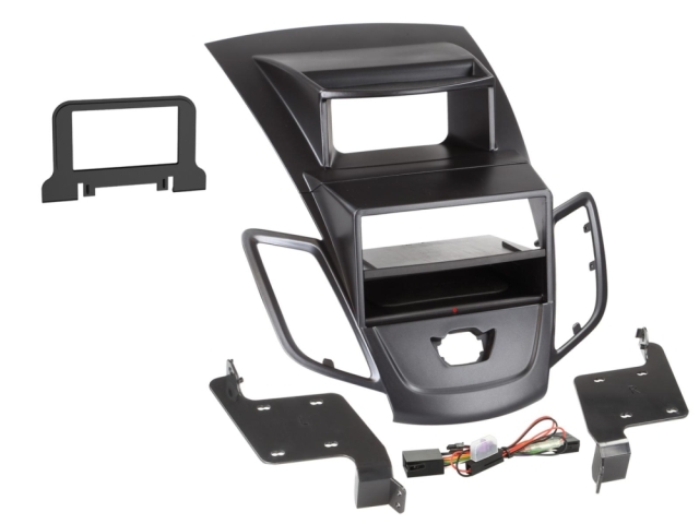 2DIN Radioramme Ford Fiesta, sort