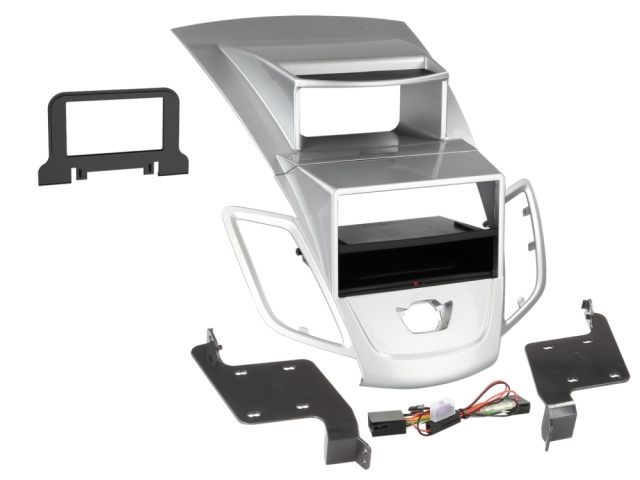 2DIN Radioramme Ford Fiesta, sølv