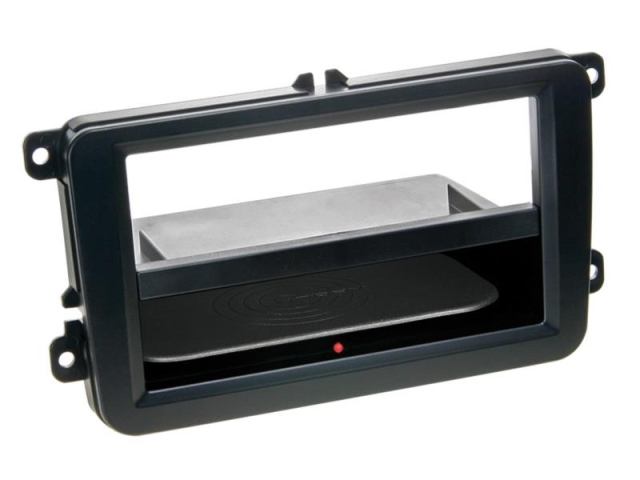Monteringsram med indbygget QI-oplader VW, Skoda, Seat