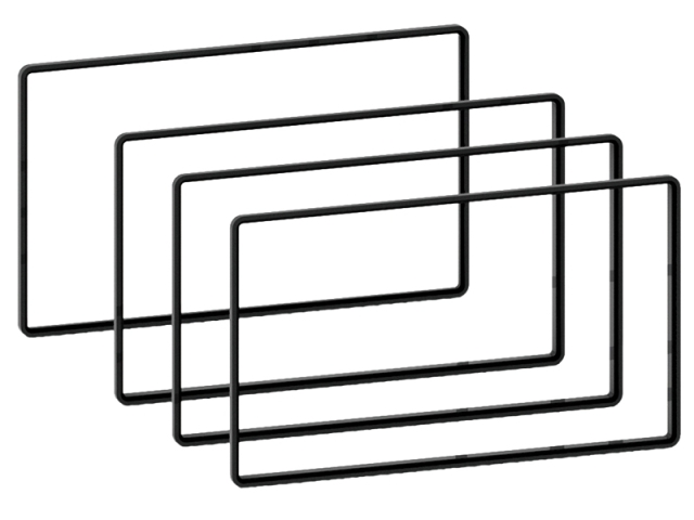 Afstandsramme 2DIN 2,5 mm/3 mm