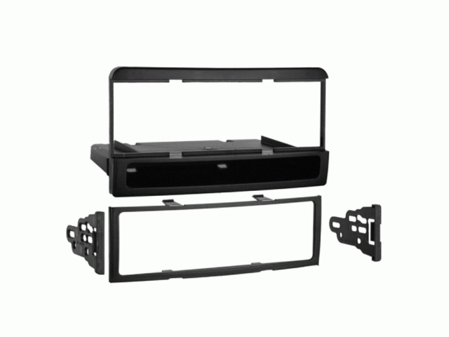 1DIN Radioramme med opbevaringsrum Ford/Mazda/Mercury, sort