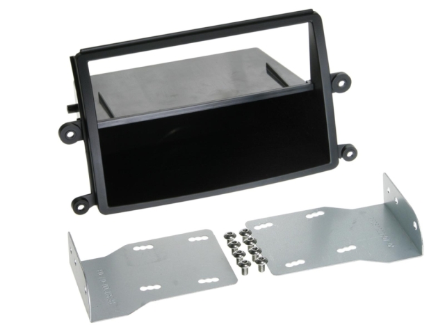 2DIN Radioramme med opbevaringsrum, Mitsubishi L200 2006-2015, sort
