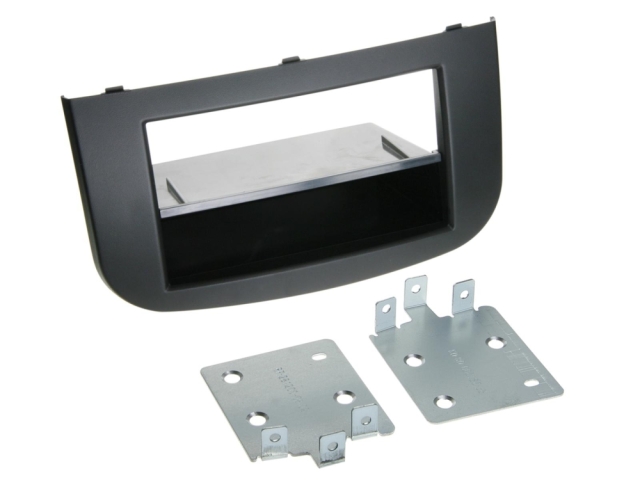 2DIN Radioramme med opbevaringsrum, Mitsubishi Colt 2008-2012, sort