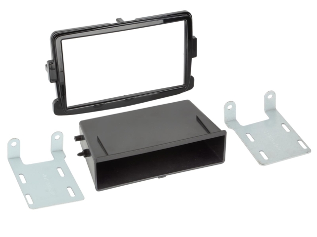 2DIN Radioramme med opbevaringsrum Dacia/Fiat/Nissan/Opel/Renault