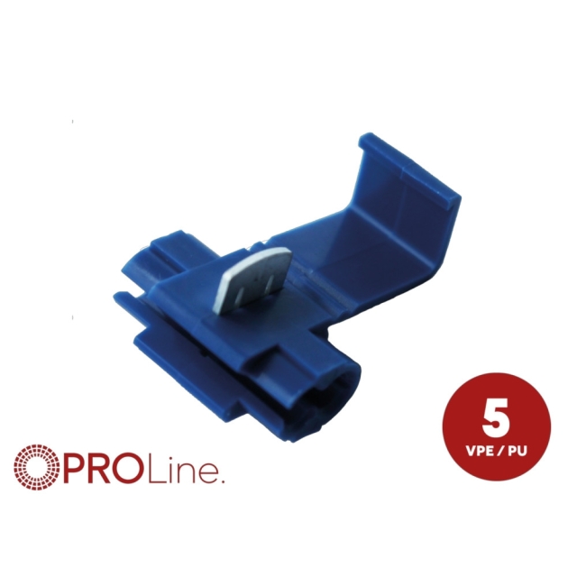 Grenkontakt 1.0mm² - 2.5mm² blå, 5-pak