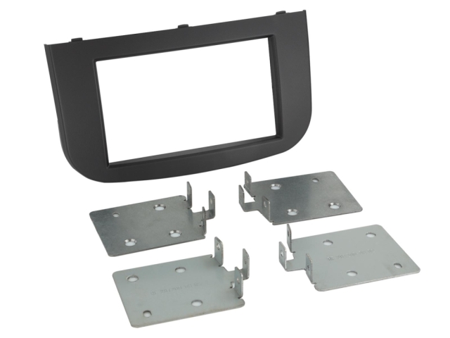 2DIN Radioramme Mitsubishi Colt, sort