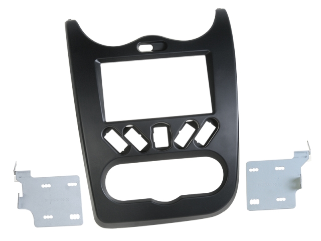 Monteringsram 2-din stereo Dacia Duster 2010- Sort