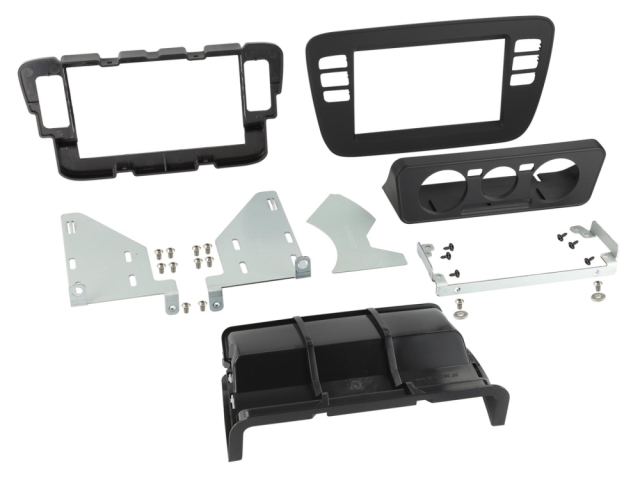 Monteringsramme 2-DIN Seat/Skoda/VW, sort