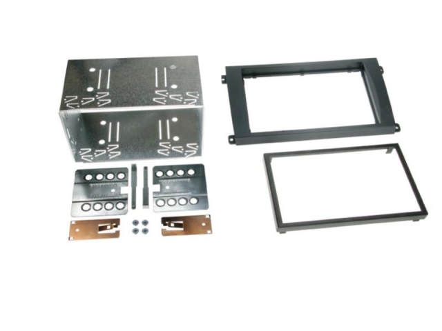 Monteringsram 2-din ram Porsche Cayenne sort