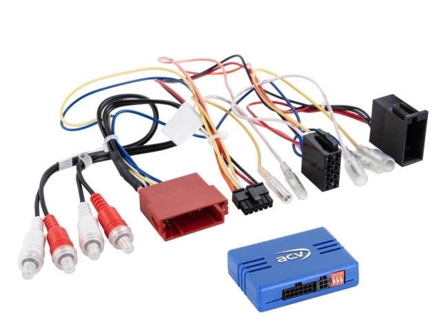 Ratfjernbetjeningsadapter Audi A3/A3/A4/A6/TT ISO/Mini ISO Amp >RCA