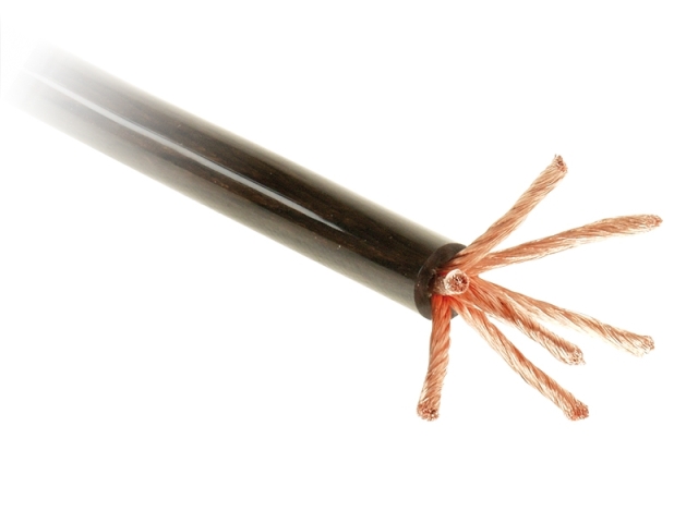 20mm² (4AWG) Strømkabel Sort - ACV