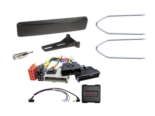 1DIN Radiokit Ford sort 8Pin/8Pin/17Pin Ratbetjening