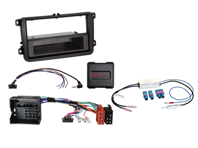 1DIN/2DIN Radiokit med opbevaringsrum Seat/Skoda/VW