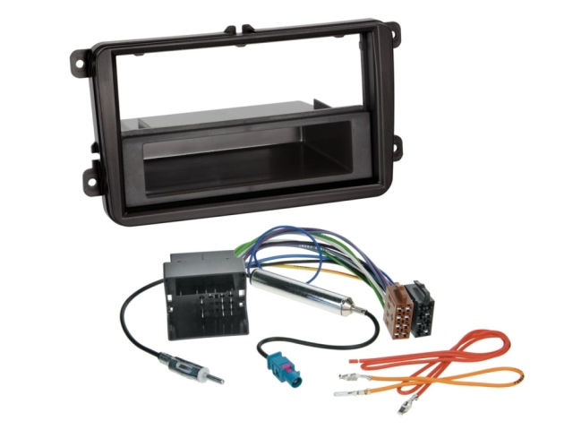 1DIN/2DIN Radiokit med opbevaringsrum Seat/Skoda/VW