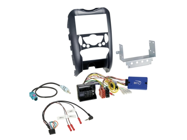 2DIN Radiokit BMW Mini R55/R56/R57, Ratbetjening/antenne