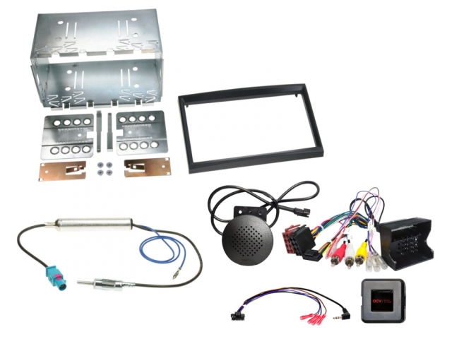 2DIN Radiokit Citroen/Fiat/Peugeot RD4 - PDC (parkeringssensorer)