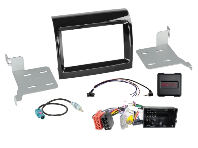 2DIN Radiokit Citroen/Fiat/Opel/Peugeot, med OEM HU Ratbetjening - 2014-2021