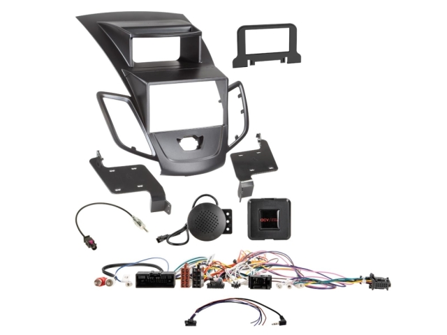 2DIN Radiokit Ford Fiesta, sort