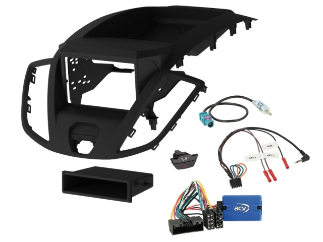 2DIN Radiokit med opbevaringsrum Ford Transit V363 2014-2019