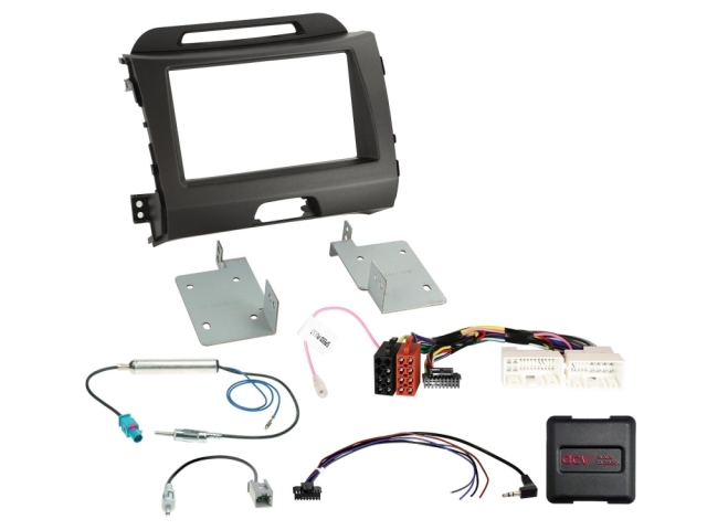 2DIN Radiokit Kia Sportage 2010-2016, 24Pin/18Pin
