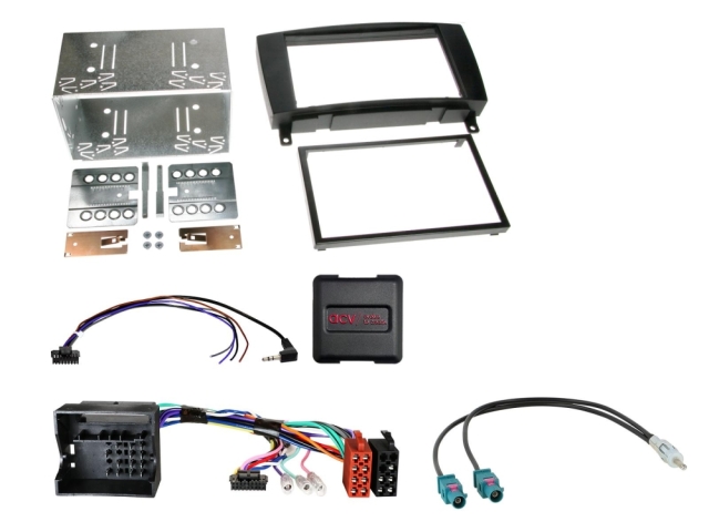 2DIN Radiokit Mercedes CLK 04/2005-01/2010