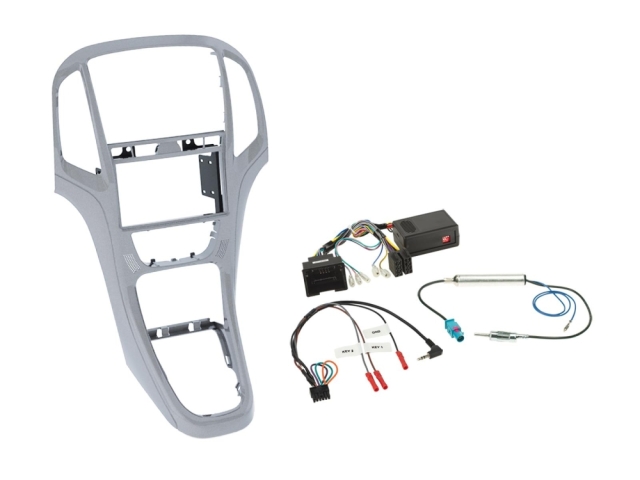2DIN Radiokit Opel Astra J 2009-2018, platinsølv