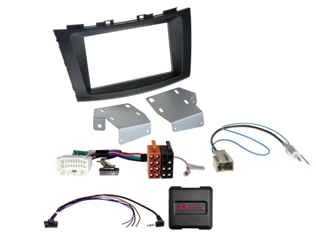 2DIN Radiokit Suzuki Swift, sort