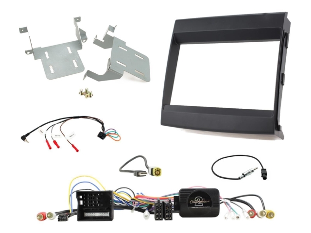 2DIN Radiokit Porsche Cayenne 2011-2016, sort