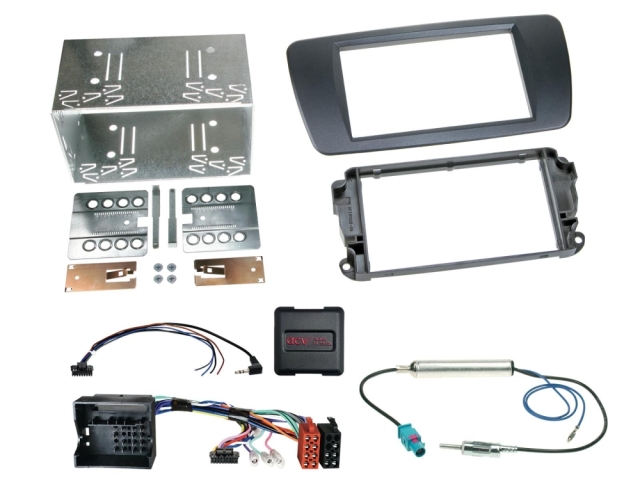 2DIN Radiokit Seat Ibiza 2008-2015, azabache sort