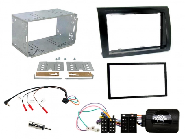 Installationskit Fiat Bravo 2007 - 2015, Sort pianolakering