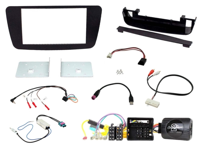Installationskit Mercedes A-klasse W176 2012> Dobbel-DIN
