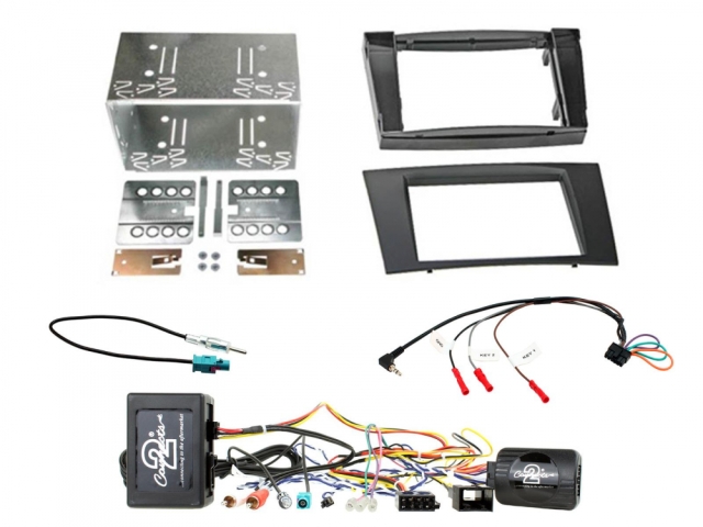 Installationssæt til double din til Mercedes E-Klasse/CLK