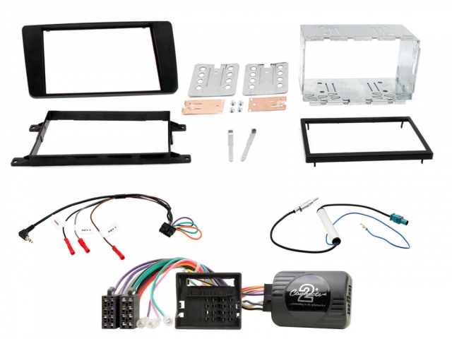 Installationskit Skoda Octavia 04-08, dobbelt-DIN