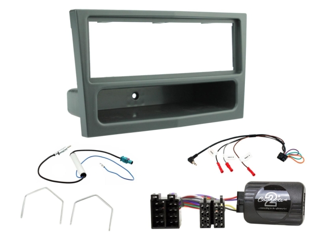 Installationssæt Opel Astra 04-10, single-DIN, antracitgrå