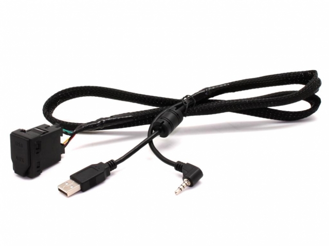 Connects2 Aux- og USB-adapter Toyota Yaris 08>
