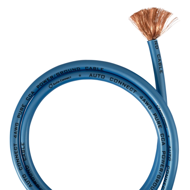 Auto-Connect 6 meter strømkabel CCA 20mm²