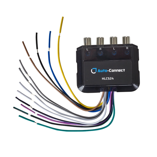 Auto-Connect HLCS24 4-kanals høj/lavniveau-omformer