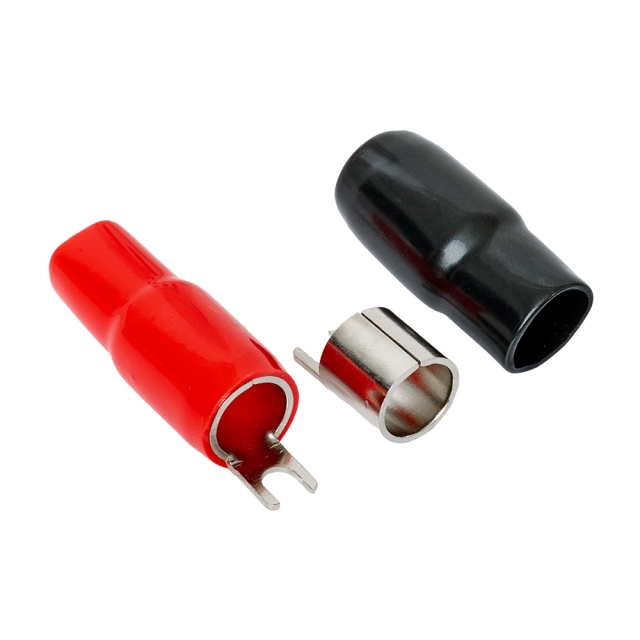 Auto-Connect rød og sort gaffelsko, 53 mm²